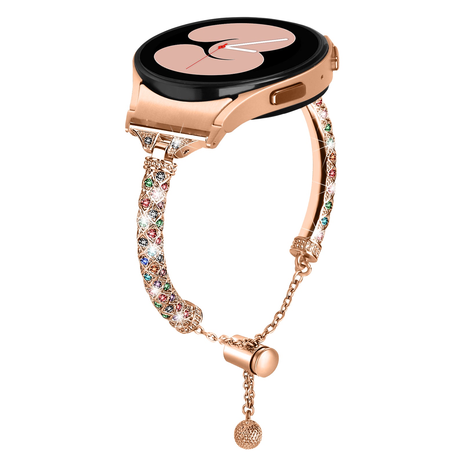 Copper Watch Band for Samsung Galaxy Watch6 40mm 44mm Watch6 Classic 43mm 47mm Watch 5 40mm 44mm Watch4 40mm 44mm Rhinestone Decor Bracelet with Connector Copper Watch Band for Samsung Galaxy Watch6 40mm 44mm Watch6 Classic 43mm 47mm Watch 5 40mm 44mm Watch4 40mm 44mm Rhinestone Decor Bracelet with Connector